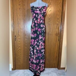 a fortiori Chic Floral Maxi Dress - Black and Pink size 11.